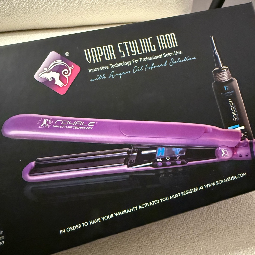 Purple Vapor Styling Iron